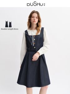 DUSHU | Slimming Fitted Dress for Plus Size Women Sleeveless