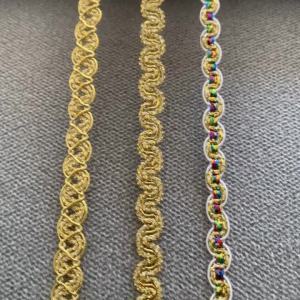 5m/16.4ft 1.3fcm Lace Trim Curve DIY Handmade Sewing Crafts Ribbons Weaving Centipede Festive Ribbons Dress Gift Home Decoration