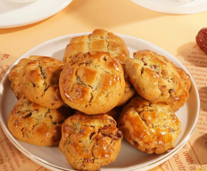 Red dates walnuts soft cookies meal replacement cookies pastries 300g 600g   曲奇