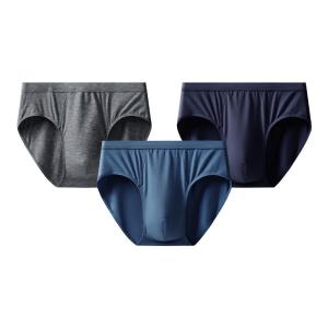 THREEGUN | Cotton Antibacterial Soft Breathable Mens Underwear for Seniors Not Clingy