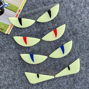 Dạ Quang nhãn dán xe máy 3D Devil của mắt nightglow sáng đồ trang trí hình xe mô tô sticker cho Suzuki Honda vespa