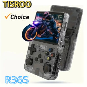 2025 New Package + Wired Headphones Linux System 3.5inch Ips Screen 64g Tisroo R36S Retro Handheld Video Game Console