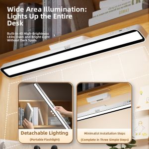 ZHUOLESHI | Eye-Protecting Study Bedroom Lamp Portable