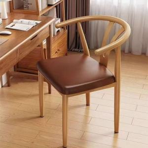 MU FENG ZHI NAN | Retro Style Iron Imitation Wood Chair