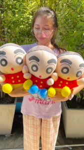 🧸ตุ๊กตาชินจัง ขนาด 30cm | ผ้าขนนุ่ม น่ากอดสุดๆ ใยสังเคราะห์ 100% พร้อมส่ง