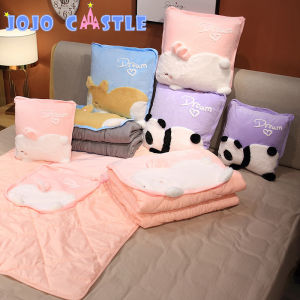 JOJO CASTLE Summer Ice Quilt Bedspreads Comforter Fruit Animal Blanket on The Bed 2 in 1 Quilt Cover Duvets for 150*180 for Single Double Bed