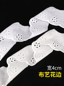 Vải Thêu Ren Cotton DIY Thủ Công Quần Áo Ren Cửa Sổ Trang Trí Quần Áo Viền Cổ Vá Váy Phụ Kiện