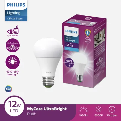 Lampu Philips Bohlam LED MyCare Ultra Bright 12W E27 6500K Putih