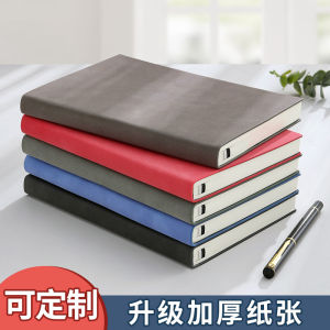 Thickened Soft Leather Belt Buckle A5 Notebook Large Size Record Business People Meeting Note Taking Artistic Retro Diary