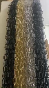 móc treo quần áo dây xích kim loại chất liệu inox màu vàngbạc không rỉ dài 1m phụ kiện cho cửa hàng shop thời trang