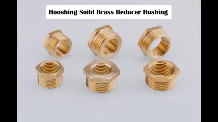 2pcs Brass Hex Bushing Reducer Pipe Fitting 1 8 1 4 3 8 1 2 3 4 F To M