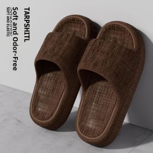 MONLEYTA | Indoor Bath Slippers Womens Mens Soft Bottom Anti-Slip Home Wear Couples Summer EVA Slippers Quiet Thick Bottom