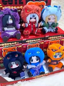 TOPTOY | Authentic Naruto Cute Beast Party Sitting Series Second Round Vinyl Plush Doll Blind Box Decoration Doll Gift