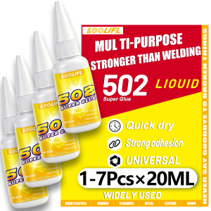 502 Brand-New Super Glue High Strength Universal Instant Adhesive Fast Drying For Repair Metal Plastic DIY Strong Bond Tools 20G