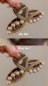 ( Hàng Xịn ) Kẹp tóc nử đính ngọc và đá vàng sang trọng kẹp tóc hình nơ thanh lịch hàng kẹp bối tóc dành cho nử | Fancy