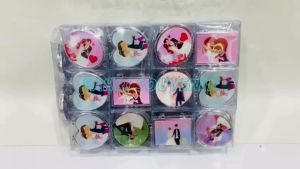 Souvenir Pernikahan Wedding Cermin Kaca Motif Wedding Kemasan Mika ISI 50 PCS