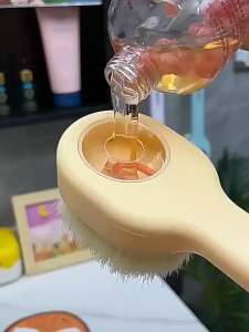 2 in 1 Shower Brush Soft Nylon Bristles for Gentle Exfoliation and Back Scrubbing Scrubber for Shower