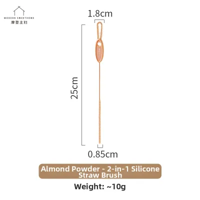 MODERN SWEETHOME | Long Silicone Cleaning Brush for Infant Bottles Cups Lids