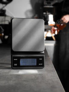 MINI KITCHEN เครื่องจับเวลาการอบขนมเครื่องชั่งอิเล็กทรอนิกส์กาแฟความแม่นยำสูง 5 กก01 กพลาสติกสไตล์นอร์ดิกกาแฟเครื่องมือ