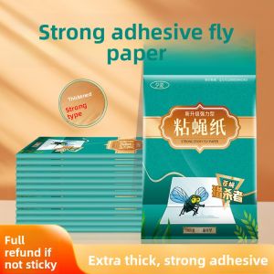 MONLEYTA | Powerful Fly Paper Mosquito Killer Strong Adhesive Fly Trap Home Use Pest Control Easy To Use Eco Friendly Paper Board Glue