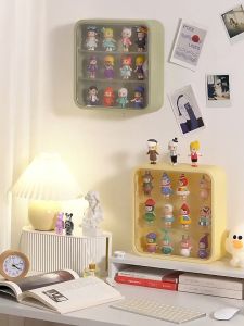 Wall mounted display stand blind box acrylic storage display stand multi-layer dustproof storage cabinet