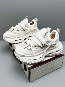 Spring 2025 Mens Dad Shoes Thick Bottom Heightening Tire Sole Sports Casual Lightweight Shoes Fashionable All-Match Comfortable