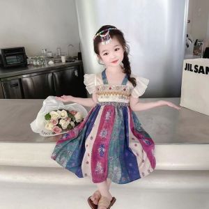 ชุดเด็กผู้หญิงสไตล์โบราณ กระโปรงสีแดง ชุดฮันฟู่ ฤดูใบไม้ผลิและฤดูใบไม้ร่วง ชุดเด็กผู้หญิง ชุดเด็ก ชุดเด็ก ชุดเด็ก