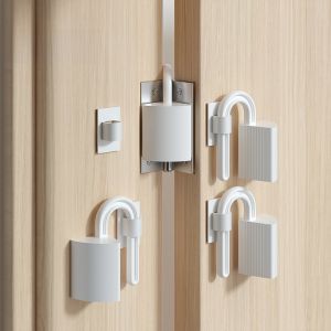 Child Safety Door Stop Blocking Card Bedroom Door Anti-pinch Windproof round Arc Shaped Door Jammer Child Protection Device