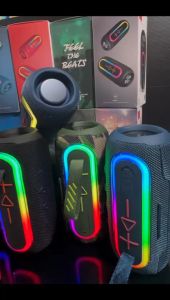 Speaker F6 MAX RGB Boombox Portable Wireless Bluetooth Speaker Waterproof PC Column Super 20W Bass Outdoor Sport Music Player With FM