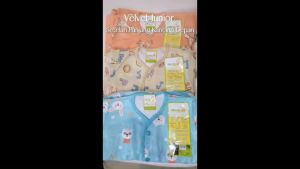 VELVET JUNIOR - SETELAN PANJANG KANCING DEPAN - BAJU ANAK - BAJU BAYI - SET BAJU ANAK