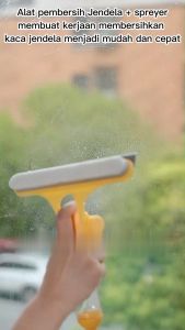 BW-C874 Alat Pembersih Kaca 3IN1 Dengan Spray Multifungsi