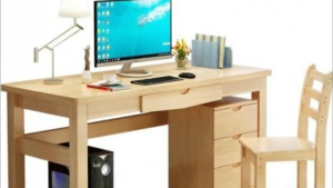 [3S  FURNITURE] Multifunctional Solid Rubber Wood Study Table  * FREE DELIVERY＆INSTALLATION*  (1Yr Local Warranty)