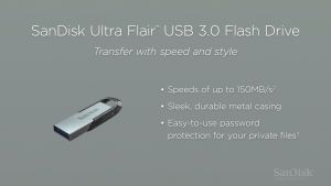 SanDisk Flash Drive USB 3.0 Ultra Flair 16/32/64/128/256/512GB 150MB/s [SDCZ73] ของแท้ Synnex แฟลชไดร์ฟ สำหรับคอมพิวเตอร์/ประมาณ 64GB ในรูปแบบ สีที่สุดของแท้