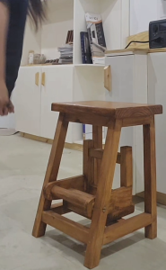 2-step ladder chair  foldable step stool chair convertible to step ladder multi-function two-step ladder foldable and assembled