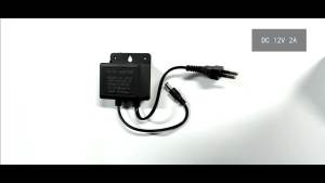 DC12V 2A EU Cắm Bộ Chuyển Đổi Nguồn Điện Cho Camera Quan Sát Giám Sát An Ninh Camera AHD Chống Nước NVR Đầu Ghi Hình Sạc AC100V-240V 5.5*2.1 Mm
