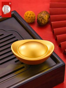 BAINAYUAN | Prosperity Gold Ingots Ornament Brass