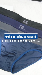 [COMBO 3 TẶNG 3] FREESHIP Quần lót tam giác nam vải Poly cao cấp RDO134  thoáng mát kháng khuẩn khử mùi tốt RL Original