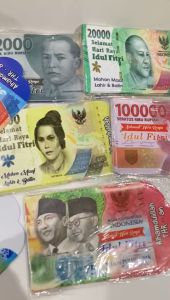[1PAK] isi 8 PCS Amplop Angpao Lebaran BESAR Idul Fitri Ragam Motif Karakter Mata Uang / Motif Uang Rupiah