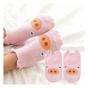 Baby Cute Socks Non-Slip Pig Animal Cartoon Socks 0-2 Years Accessories