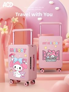 Cartoon Wide Handle Childrens Carry-on Luggage