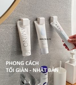 Móc giá treo tuýt mỹ phẩm kem đánh răng không khoan đục phong cách hiện đại sang trọng