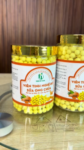 OCOP Hộp 500g viên tinh bột nghệ đỏ sữa ong chúa Trung Huy foods viên nghệ đỏ củ nghệ đỏ hỗ trợ người đau dạ dày