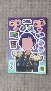 Bandai | Nhóm Nhạc Nữ Hàn Quốc Make A Face Stickers 2026 Mới Dễ Thương Chống Thấm Nước Có Thể Tái Sử Dụng Xếp Hình Văn Phòng Phẩm Cho Trẻ Em Tự Làm Thủ Công Quà Tặng Trang Trí