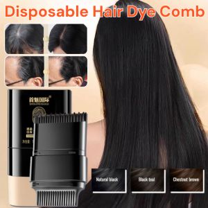 Shoumei Hair Stick Disposable Hair Dye Covering White Hair Artifact Waterproof And Sweat-Proof No-Wash Hair Dye Comb 染发梳