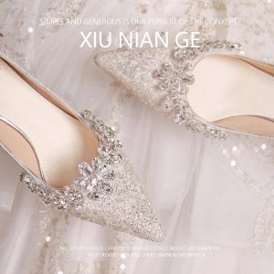 Wedding Crystalline Fine Heel Shoes