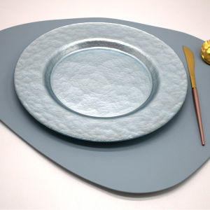 Creative Blue Glass Fruit Plate