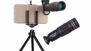 FAST DELIVERY APEXEL 2 in 1 Lensa Kamera Hp Super Zoom Hd Jernih Telephoto Wide 18X with Tripod Mini