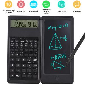 Máy Tính Khoa Học Gấp Gọn Di Động Với Màn Hình LCD 6.5 Inch Kèm Bút Vẽ Kỹ Thuật Số Dành Cho Toán Học Và Khoa Học