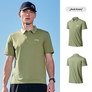 Jeep | Jeep Mens Quick Dry Polo Shirt Outdoor Breathable Round Neck Short Sleeve Official Collar Lightweight Comfortable Cotton Blend