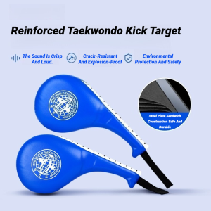 Karate Kids Hitting Safety Taekwondo Kick Pads PU Leather Training Equipment Practise Target Muay Thai Foot Sponge Children Pad